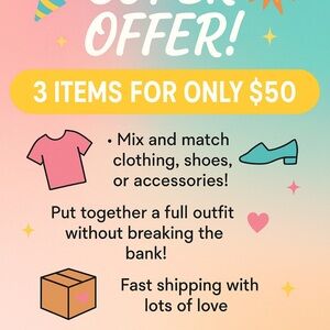 Mix and Match Clothing Offer